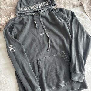 Call Her Daddy Unisex Gray Hoodie